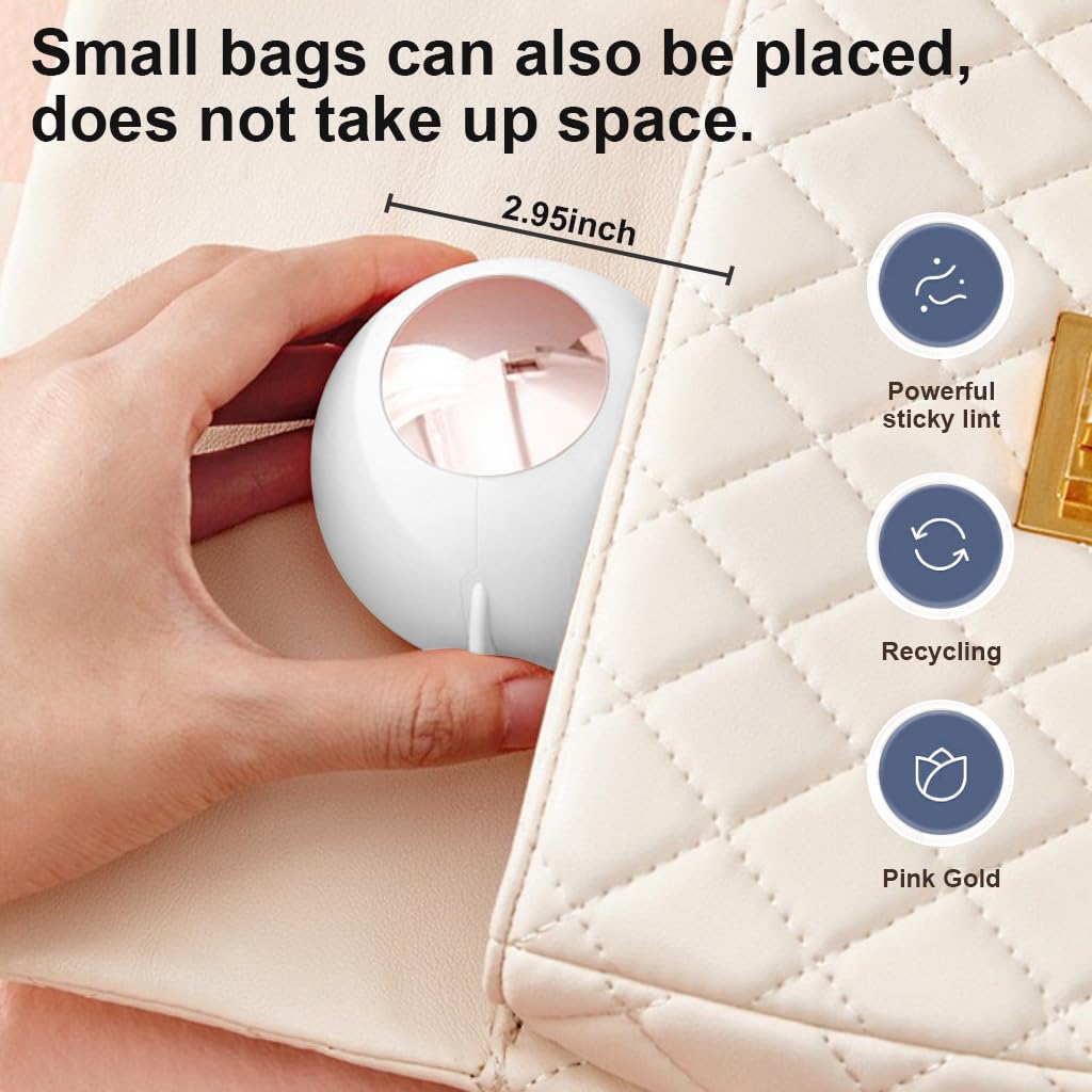 MAYCREATE Washable Reusable Lint Roller Ball, Portable Gel Lint Roller for Pet Hair Remover Tool, Washable Lint Roller Fur Lint Remover for Clothes, Furniture, Carpet, Bed, Sofa, White MAYCREATE Washable Reusable Lint Roller Ball, Portable Gel Lint Roller for Pet Hair Remover Tool, Washable Lint Roller Fur Lint Remover for Clothes, Furniture, Carpet, Bed, Sofa, White